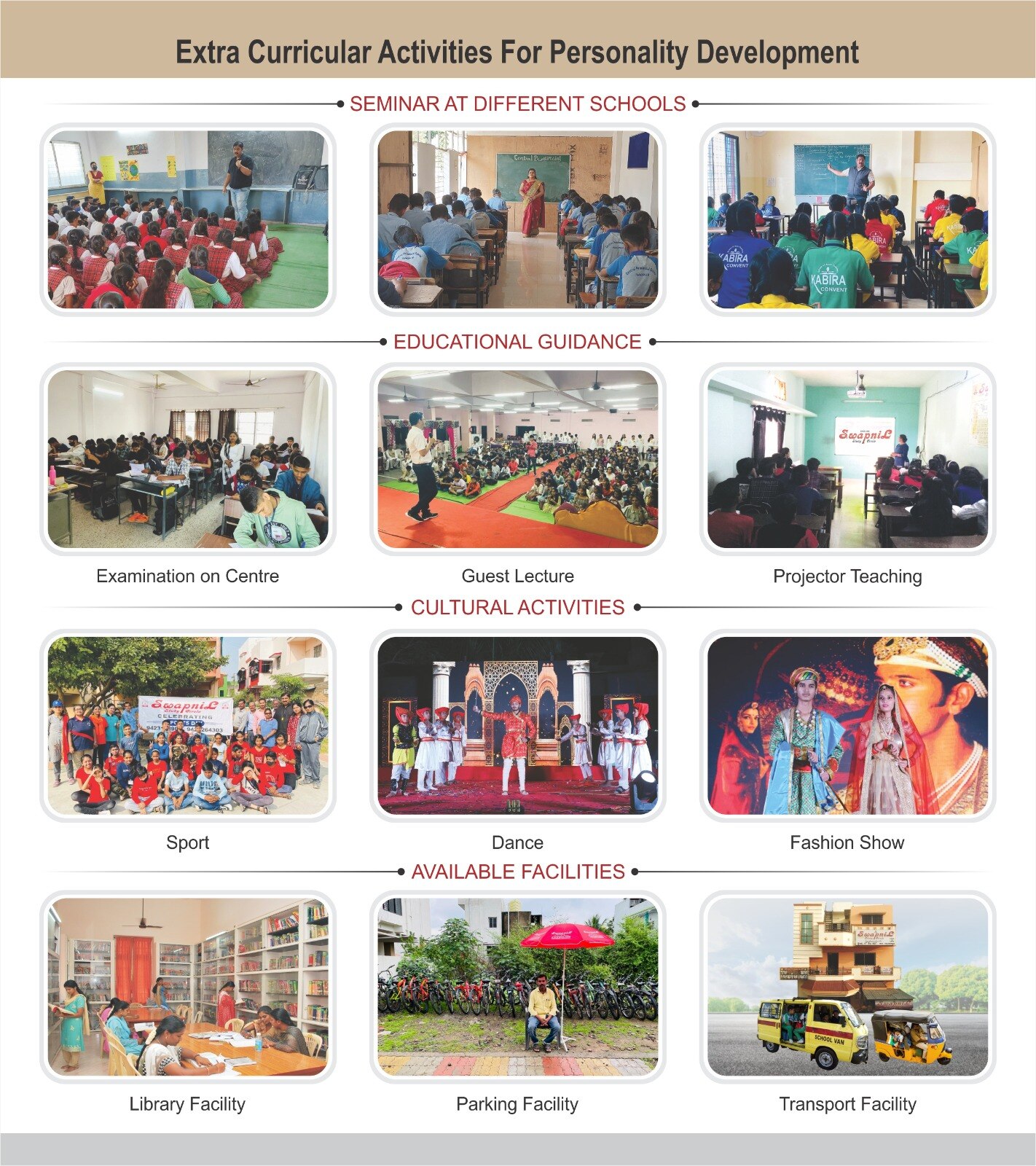 extra curricular activities of swapnil study circle